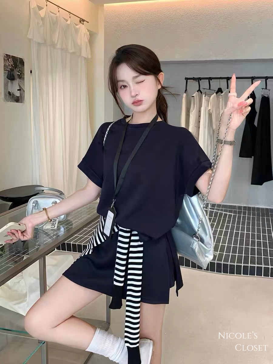 Mila Preppy Skort Set