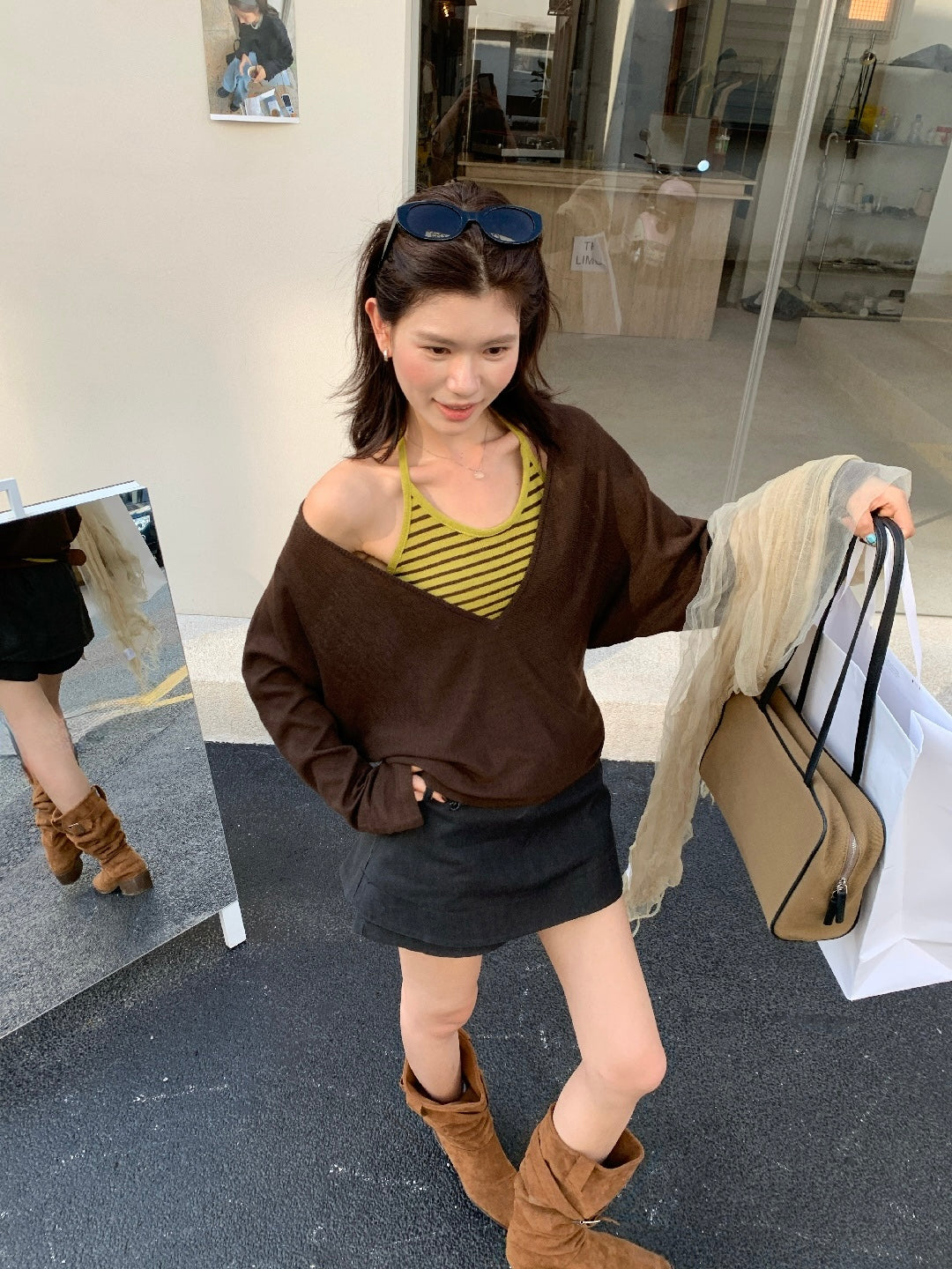 Mila Layered V-Neck Top