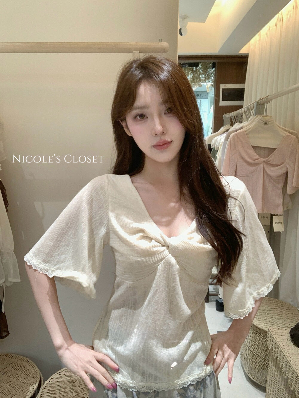 Amora Twist Lace Top