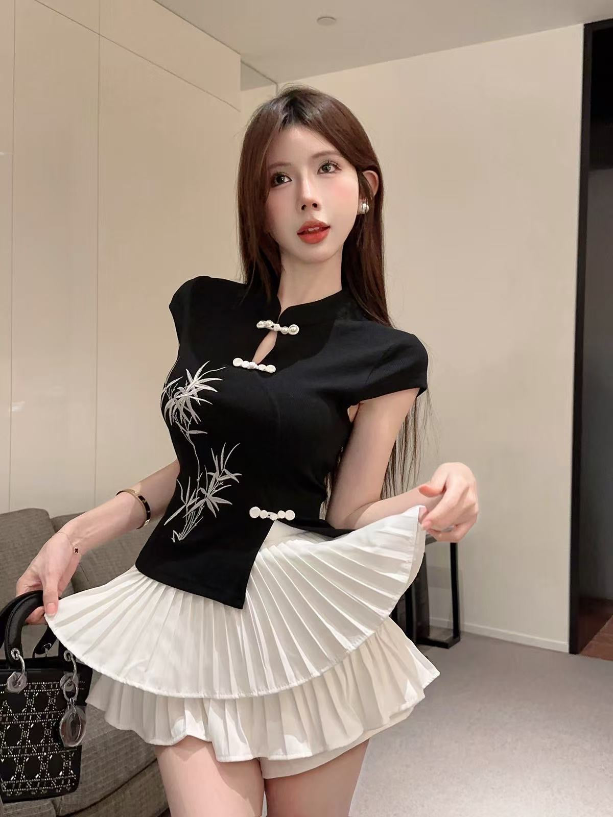 Elara Bamboo Pearl Top