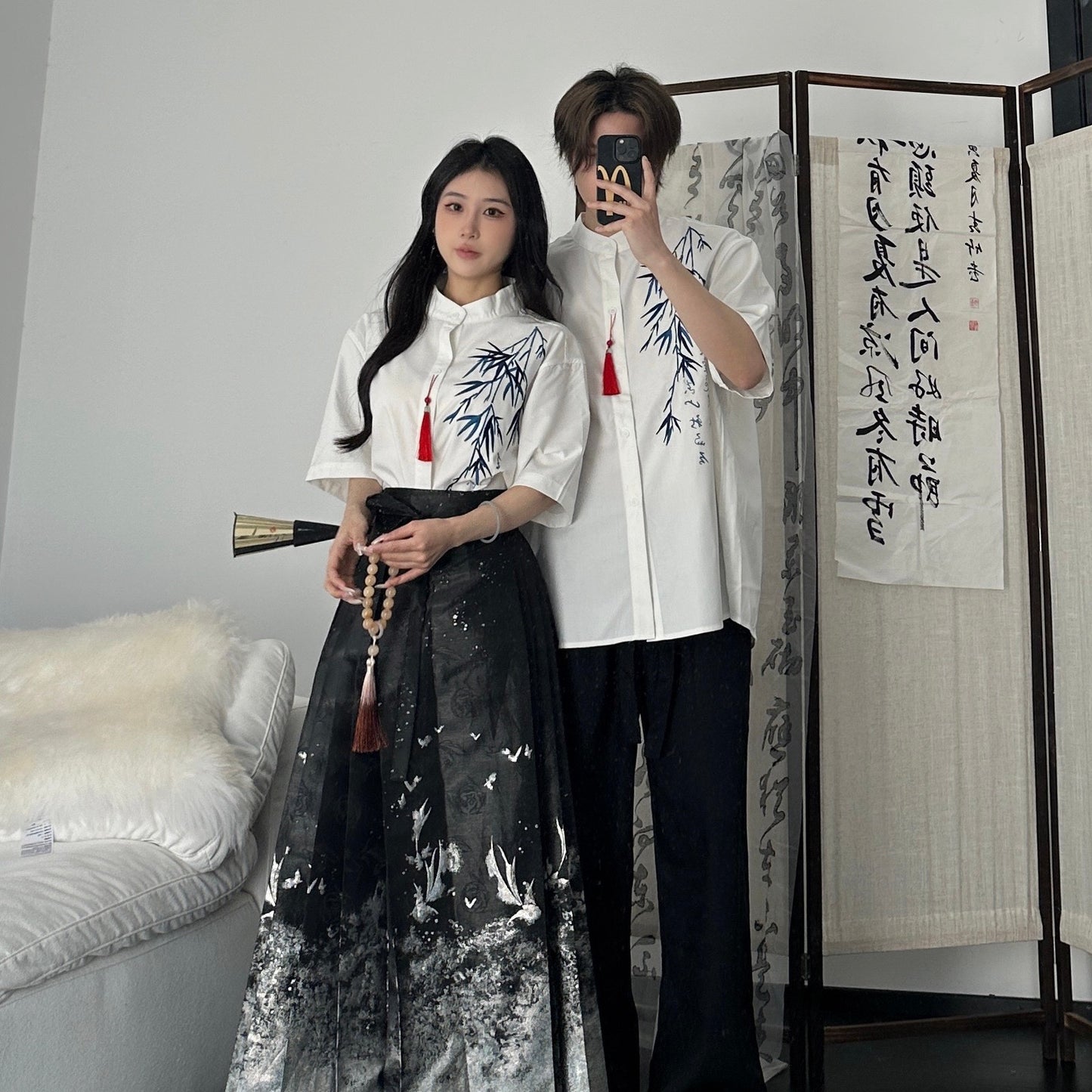 Ivory Bamboo Crane Collection