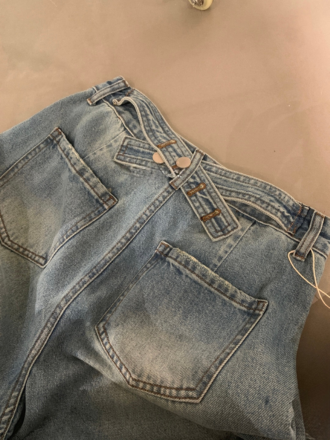 Arielle Jacquard Wide-Leg Jeans