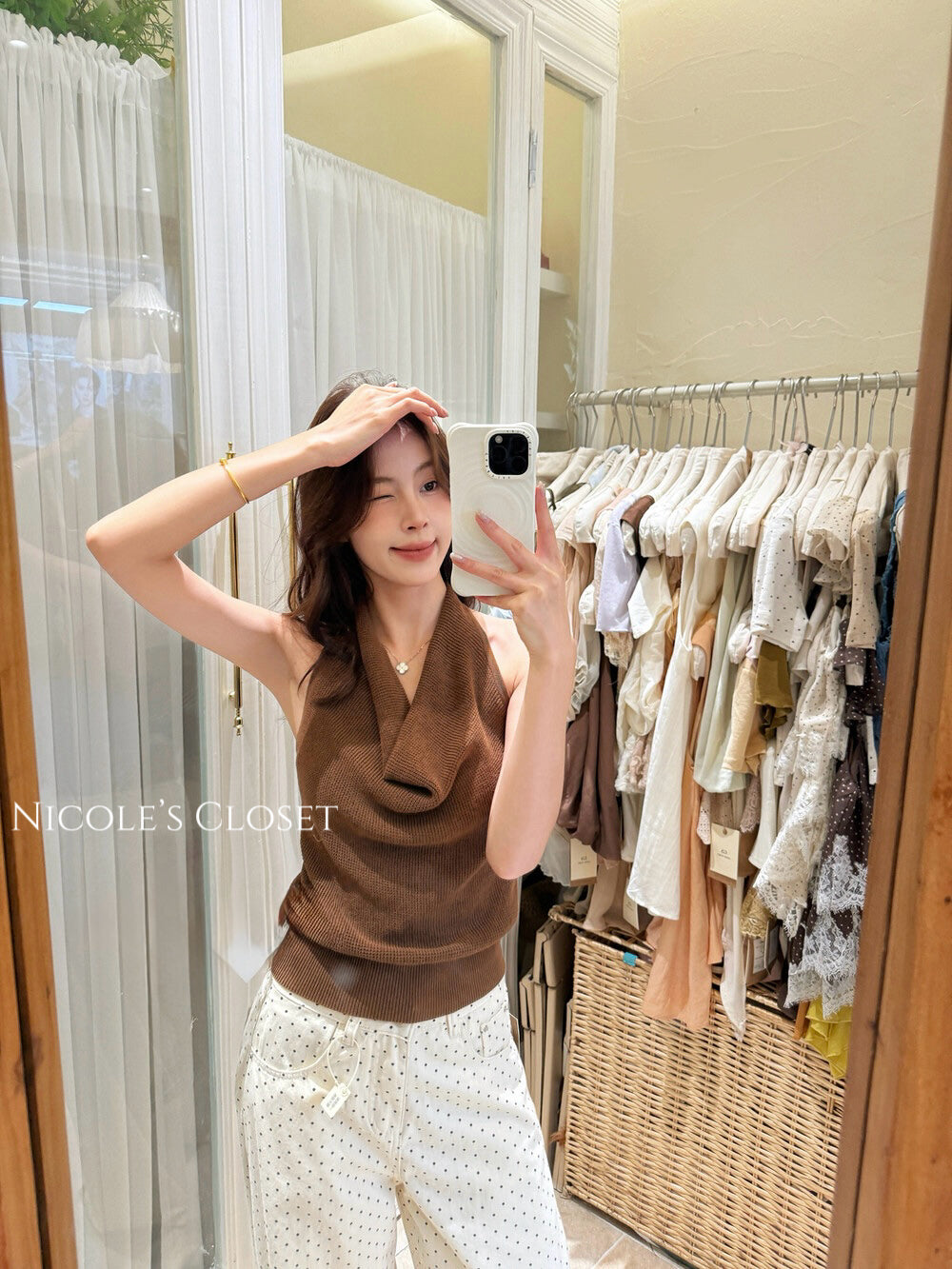 Amelia Drape Halter Top