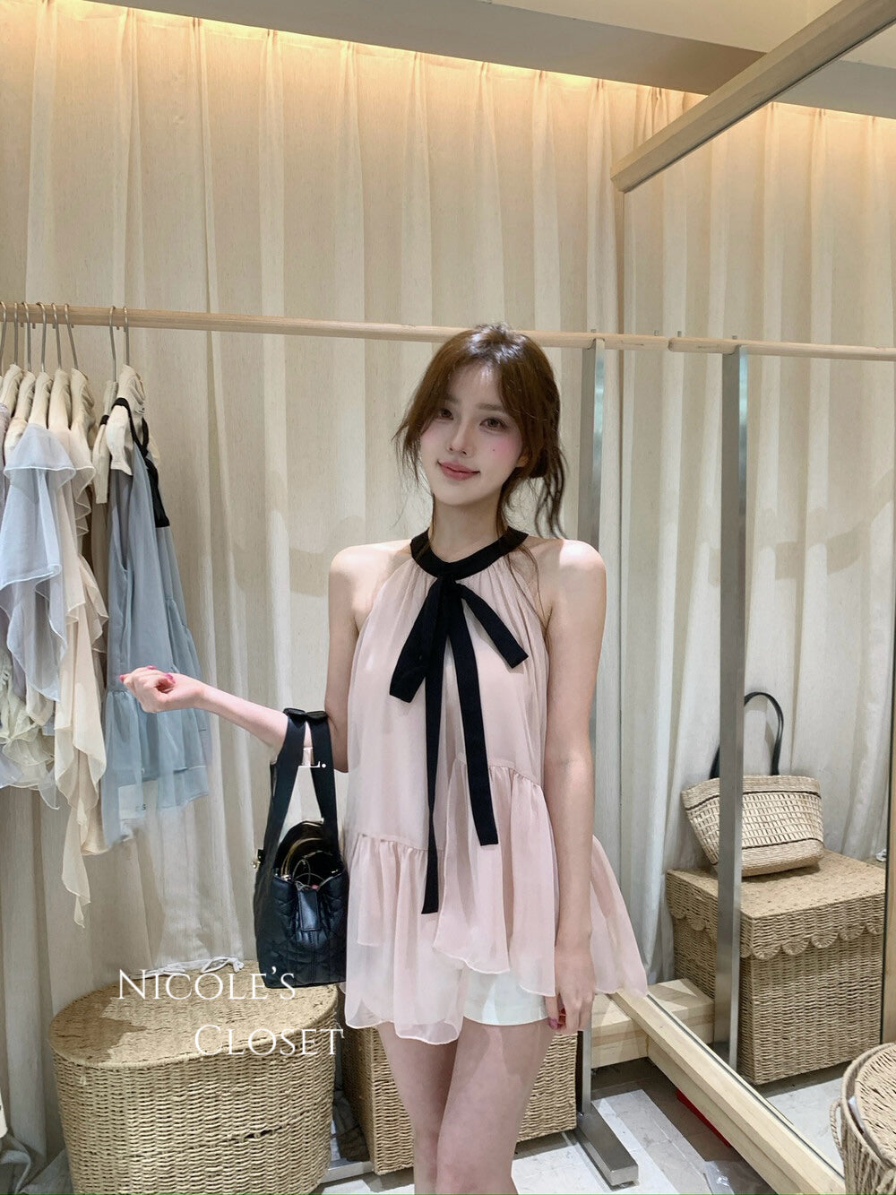 Belle Ribbon Halter Top