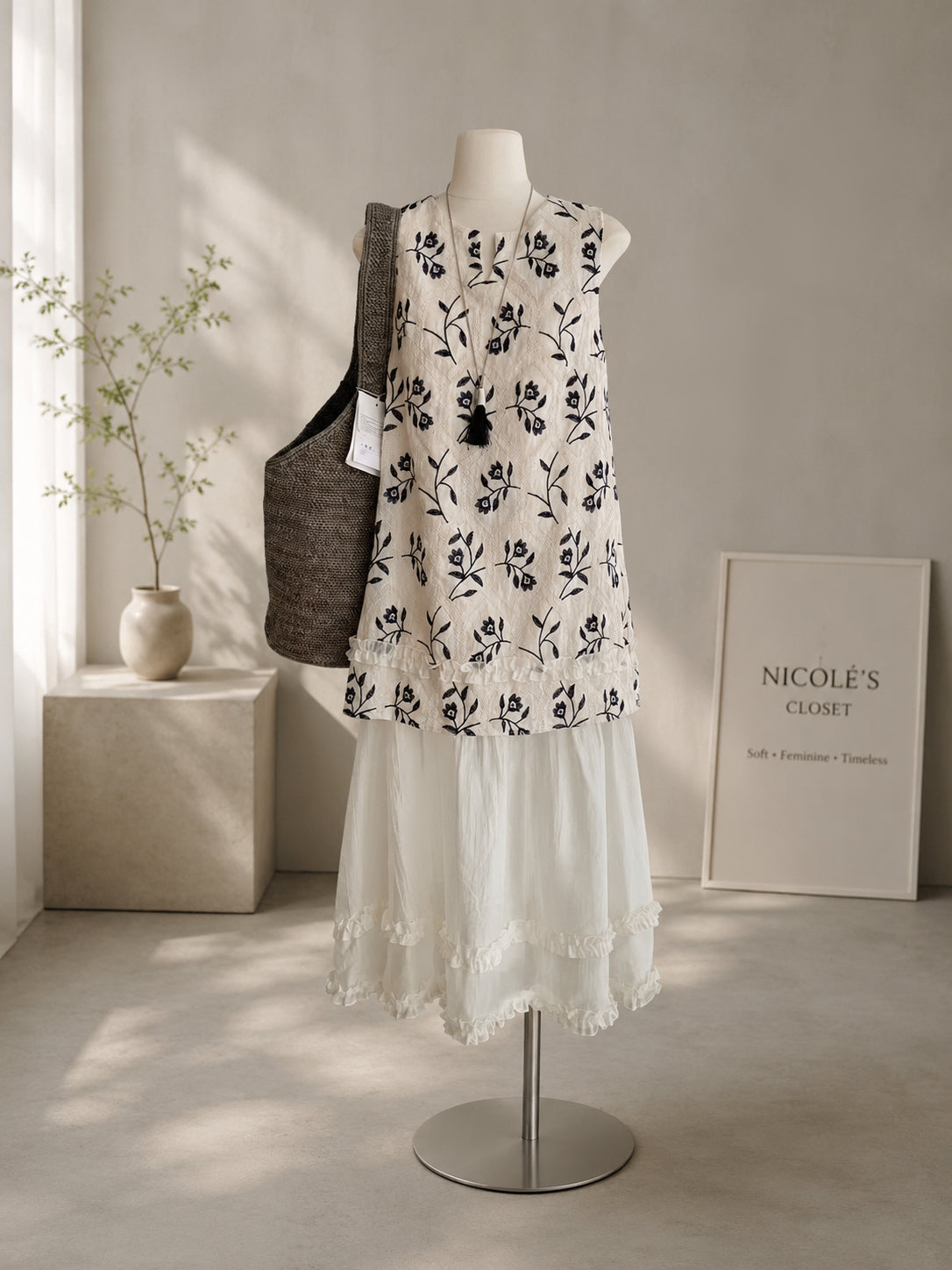 Flora Embroidered Dress