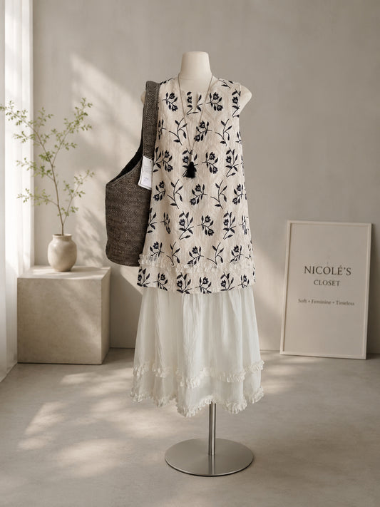 Flora Embroidered Dress