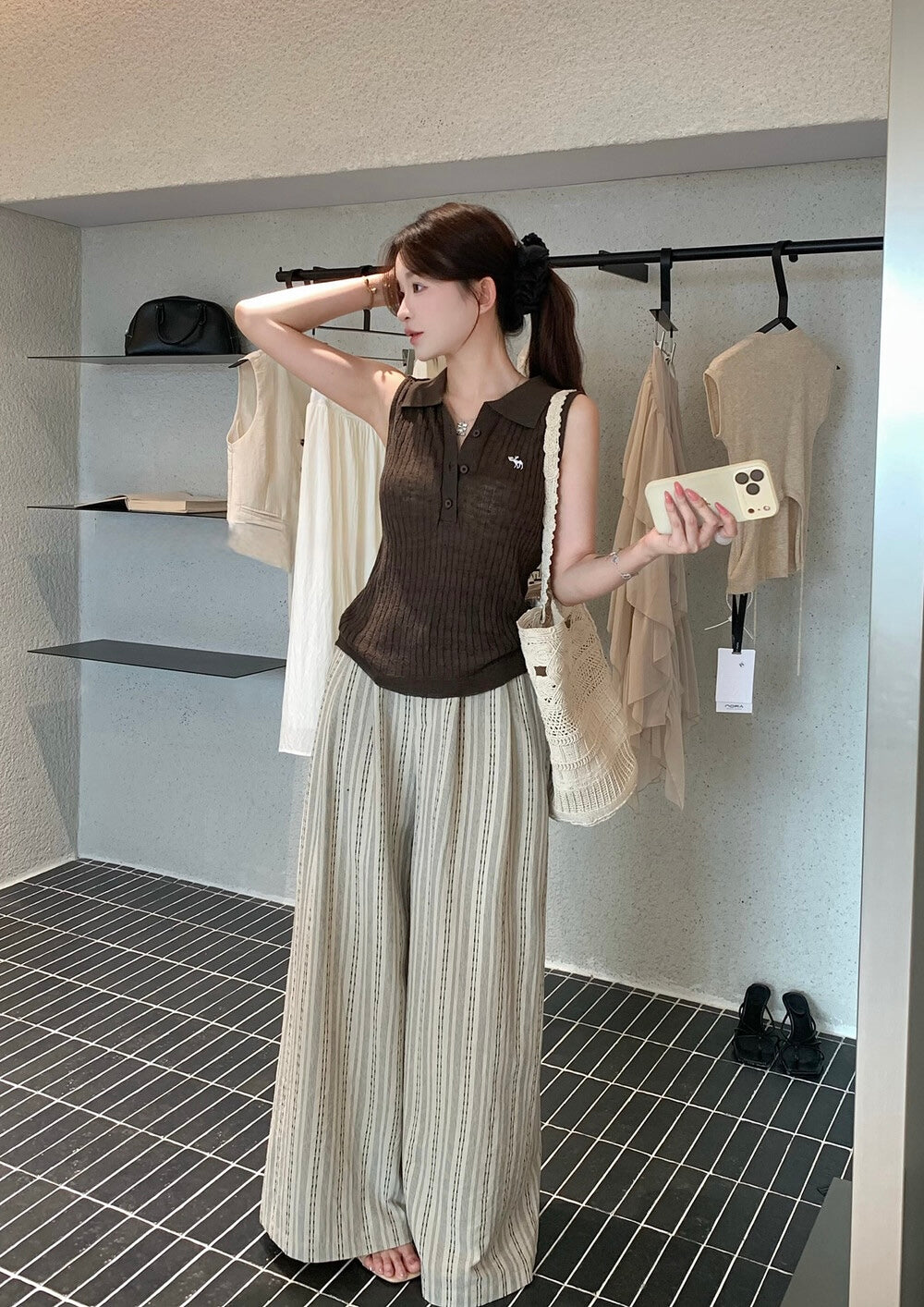 Audrey Knit Polo Top