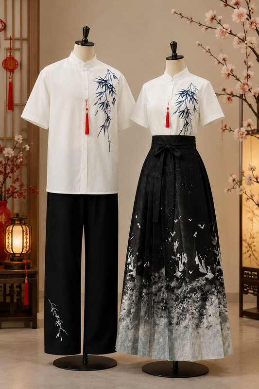 Ivory Bamboo Crane Collection