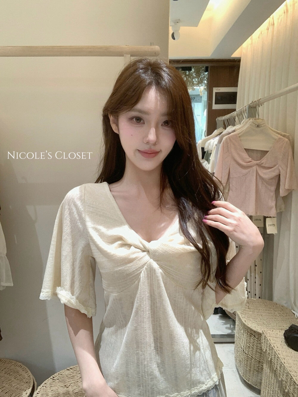 Amora Twist Lace Top