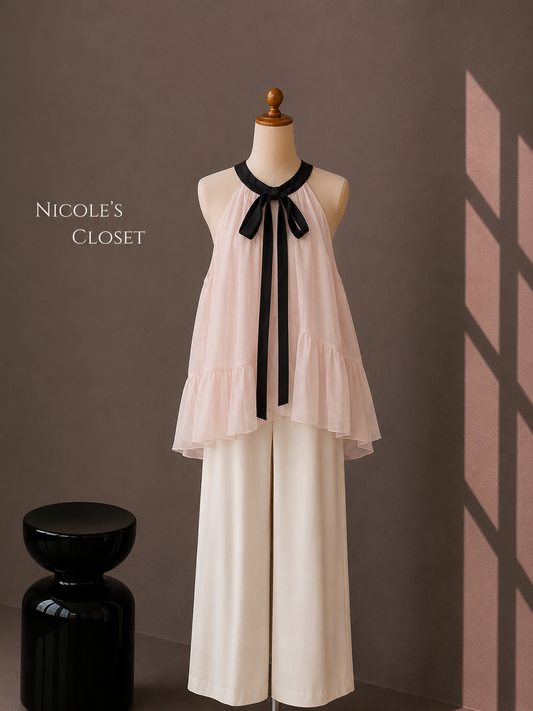 Belle Ribbon Halter Top