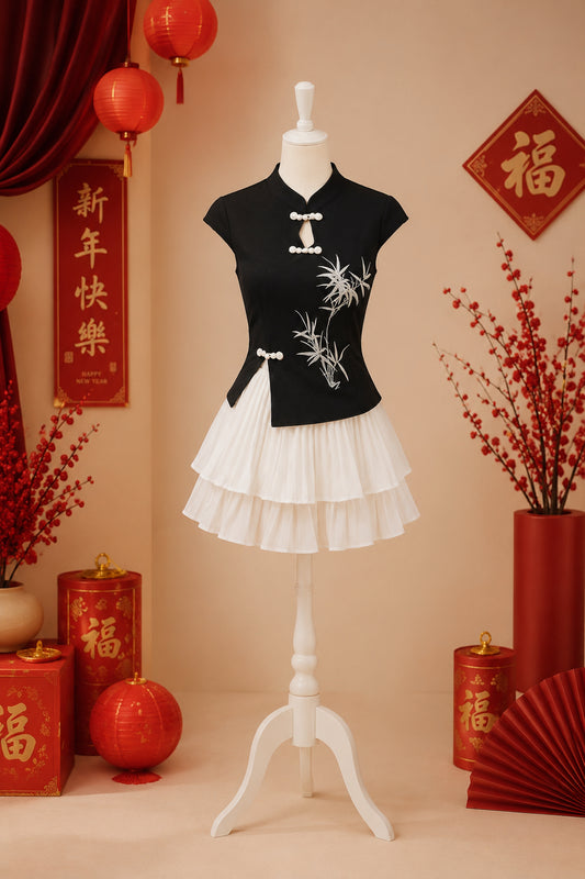Elara Bamboo Pearl Top