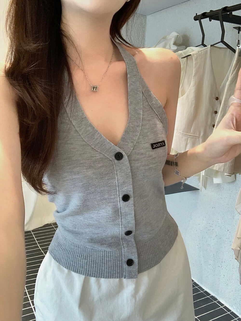Harper Knit Halter Top