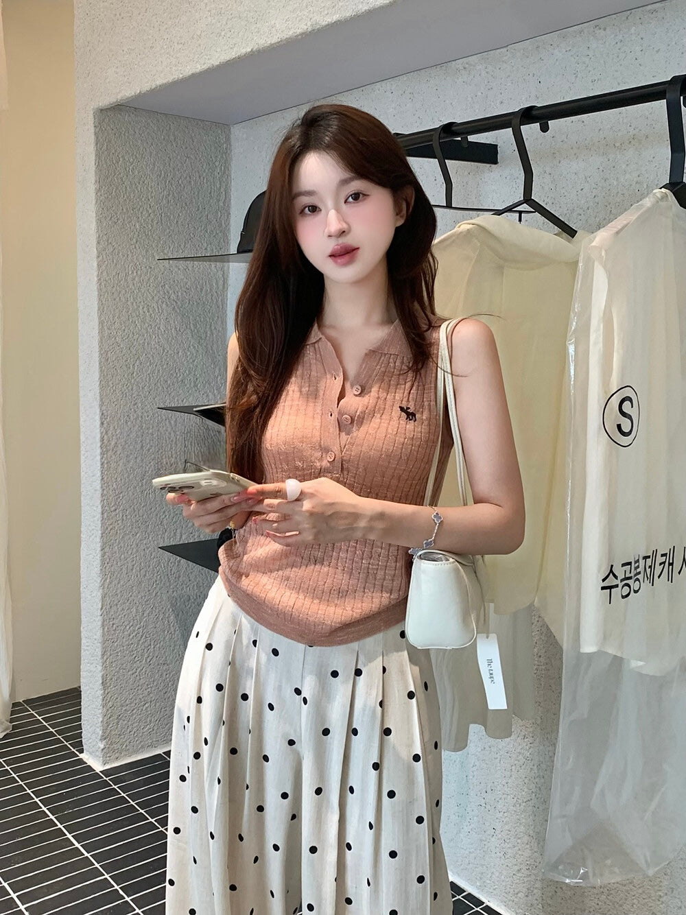 Audrey Knit Polo Top