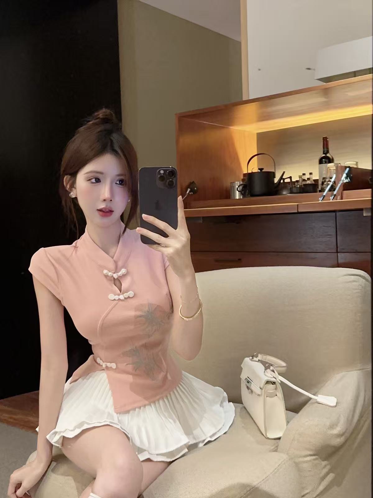 Elara Bamboo Pearl Top