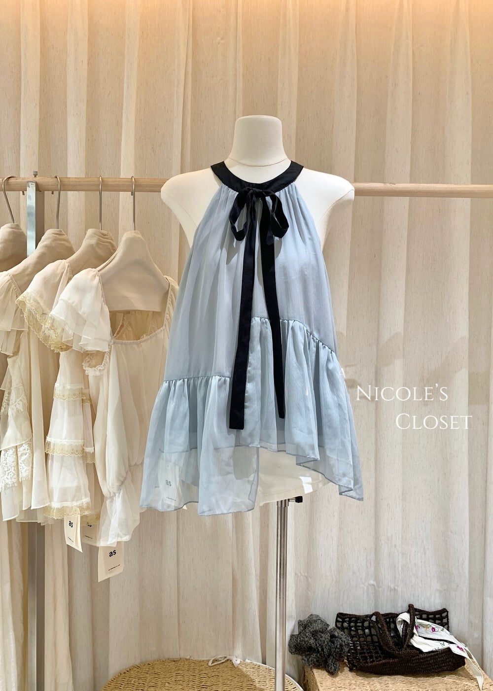 Belle Ribbon Halter Top