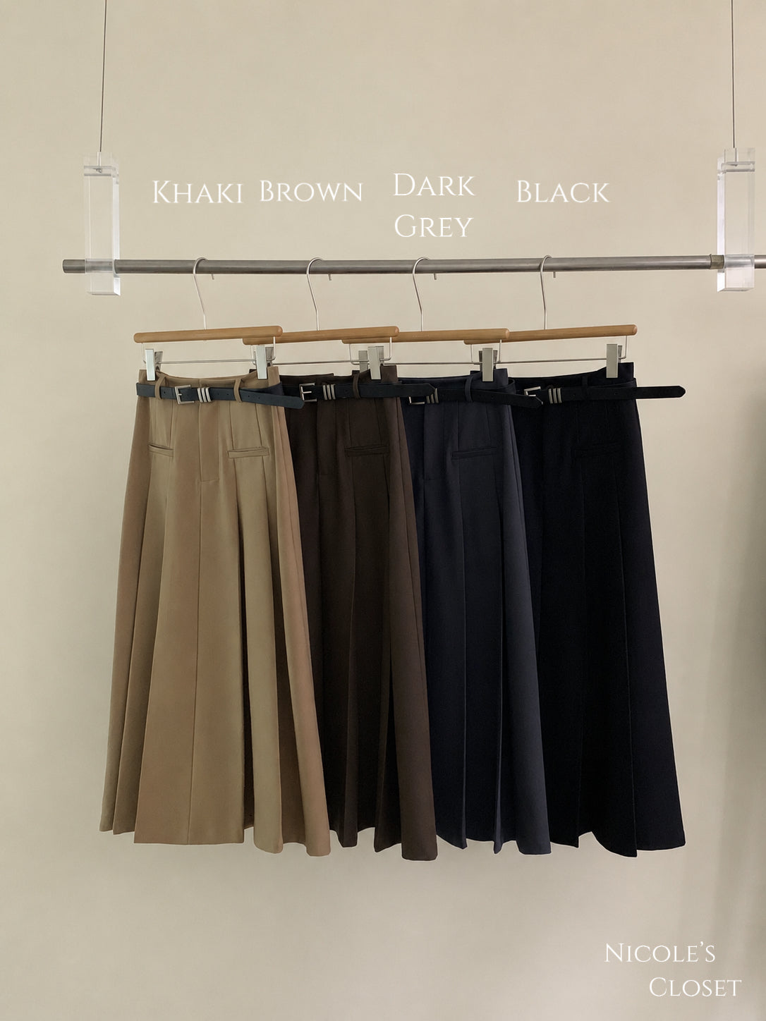 Amelie Pleated Maxi Skirt