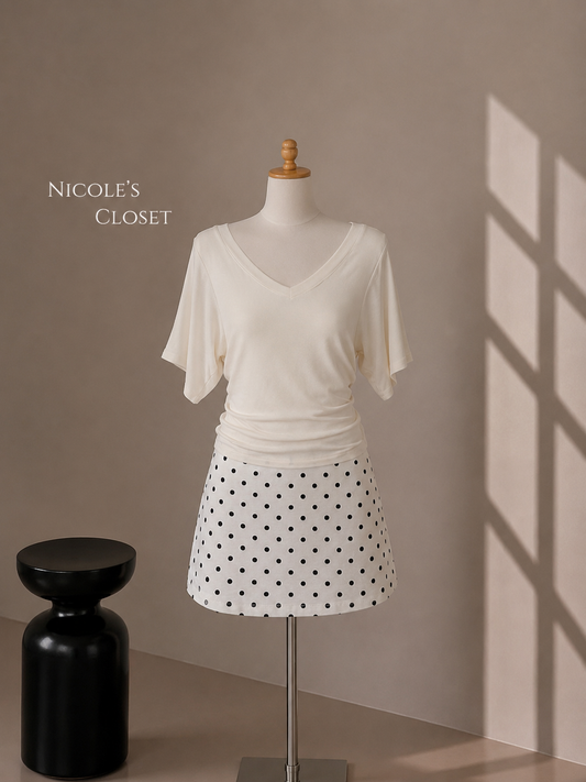 Amélie Polka Dot Mini Skirt