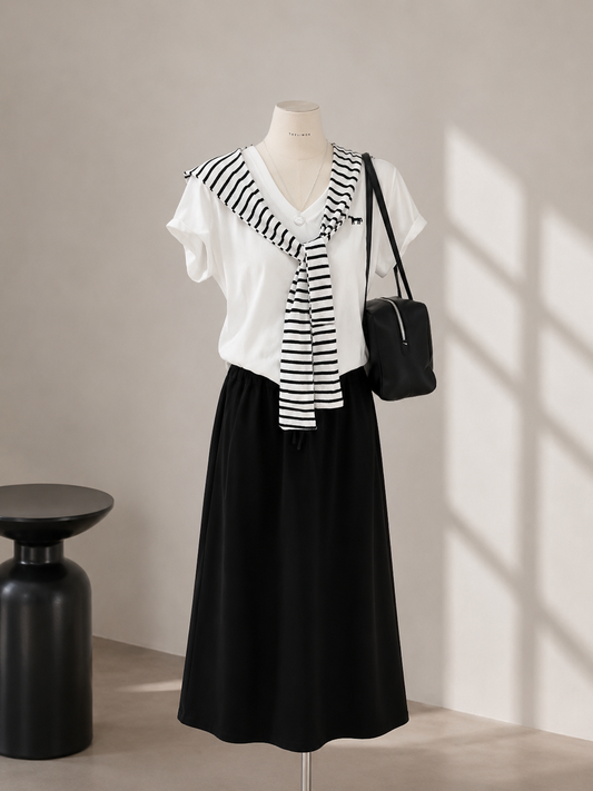 Effortless Korean Casual Set
